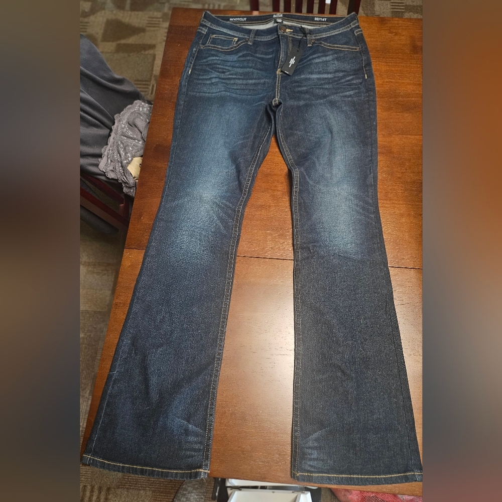 a.n.a Blue Flare Wide Leg Jeans Versatile Denim